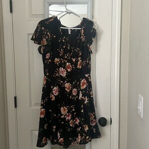 Black Floral Dress